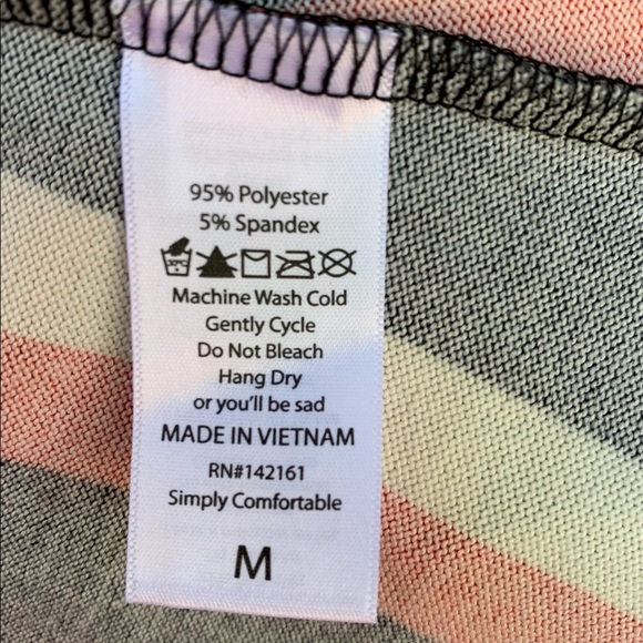 NWT LuLaRoe Cardigan M Stripe Caroline Orange Open Front Pockets Thanksgiving - Picture 7 of 10